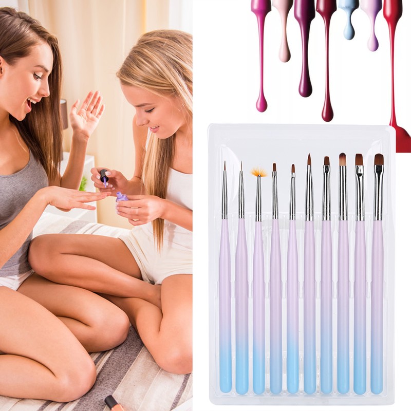 10pcs Nail Art Brush DIY Exquisite Pattern Nail Painting Drawing