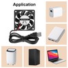 2Pcs 60mm Fan 2.36in USB Brushless Cooling DC 5V 60mm