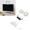 White Desktop Screen Fan with Adjusting Clip 3 Gear 360°