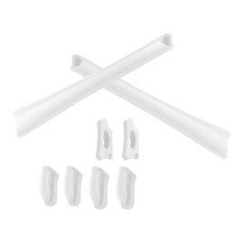 SmartVLT - Kit de repuesto para auriculares y narices para Oakley Flak Jacket XLJ, más opciones, blanco, (White + White), Talla unica