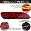 BINQIGOO LED Rear Bumper Reflector Light Compatible with Toyota Corolla