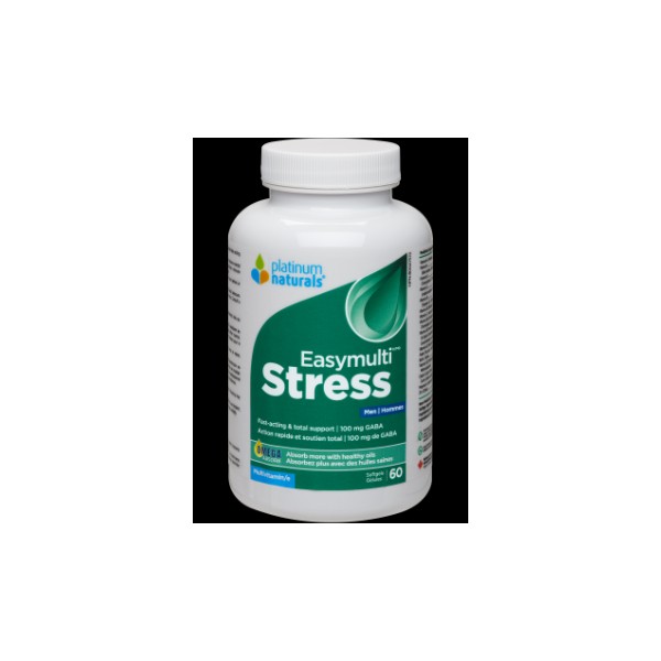 Platinum Naturals Easymulti Stress For Men - 60 Softgels + BONUS