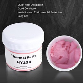 Thermal Paste, Low Thermal High Conductivity Insulation Safe for CPU VGA Radiator, 300±101/10mm Concentration, 4.0W / mk -50~340℃, Compact Size, Light Weight (100g)