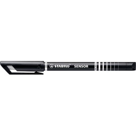 Stabilo 189/46 - Bolígrafo con sensor de punta fina 0,3 mm, color negro 189/46 - (paquete de 3)
