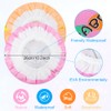 AOOWU Shower Caps for Women & Men, 5 Pcs Waterproof