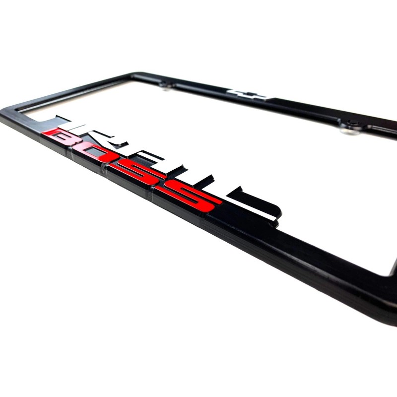Trail Boss (2) Trail Boss License Plate Frames 3D Raised