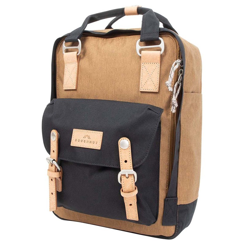 Doughnut Macaroon Euro 16 Backpack 38 cm Khaki x Black,