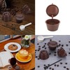 Reusable Coffee Pods,6 Pieces of Coffee Capsule Cups, with 1