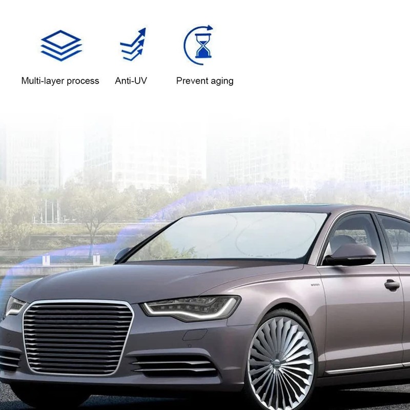 Clyhon Sonnenschutz für Windschutzscheibe, Sonnenschutz für das Auto Frontscheibenabdeckung Windschutz
