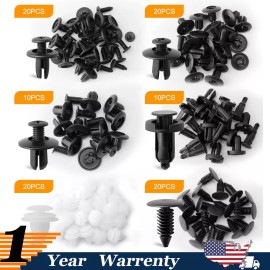 For Ford 100Pcs Car Bumper Hood Clips Retainer Rivet Fastener Fender Push Pin