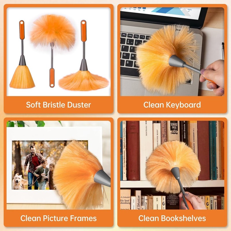 CALBEAU Ceiling Fan Cleaner Duster with 60 inch Extension Pole,