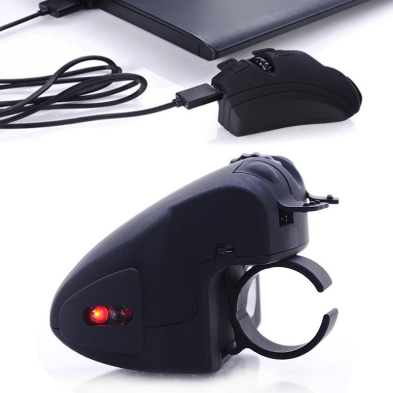 Bluetooth Wireless Finger Mouse Mini USB Mice Rechargeable Pocket Ring
