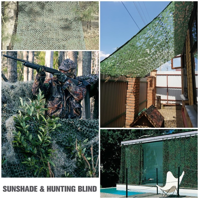 iunio Camo Netting Camouflage Netting, Camo Net Bulk Roll Camouflage