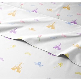 Kids Princess Full 4 Piece Sheet Set - Boys, Girls, Teens, Toddler - Easy Fit Deep Pockets - Breathable, Hotel Quality Bedding Sheets - Machine Washable - Wrinkle Free - Cute, Cozy, Soft - CGK Linens