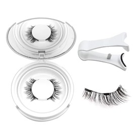 Elara Craft Magnetic Eyelashes with Applicator,Reusable Magnetic Eyelashes Natural Look,Easy to Wear and Remove Soft Lashes Kit without Liner No Glue Needed(Natural)
