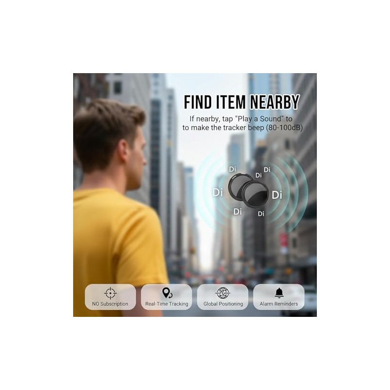 2 Pack Mini GPS Tracker for Vehicles - Apple Find