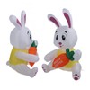 59.8in Inflatable Happy Easter Bunny Decoration Inflatable Rabbit Sitting Holding