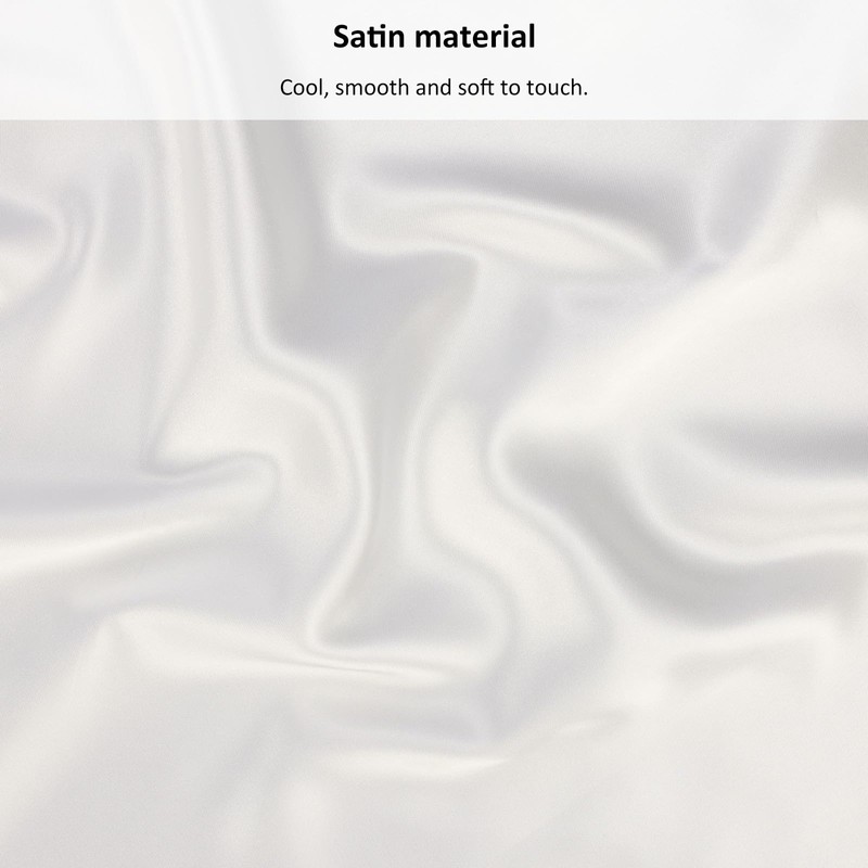 Lirex Satin Fitted Sheet, Luxurious Silky Smooth Polyester Bedding Soft