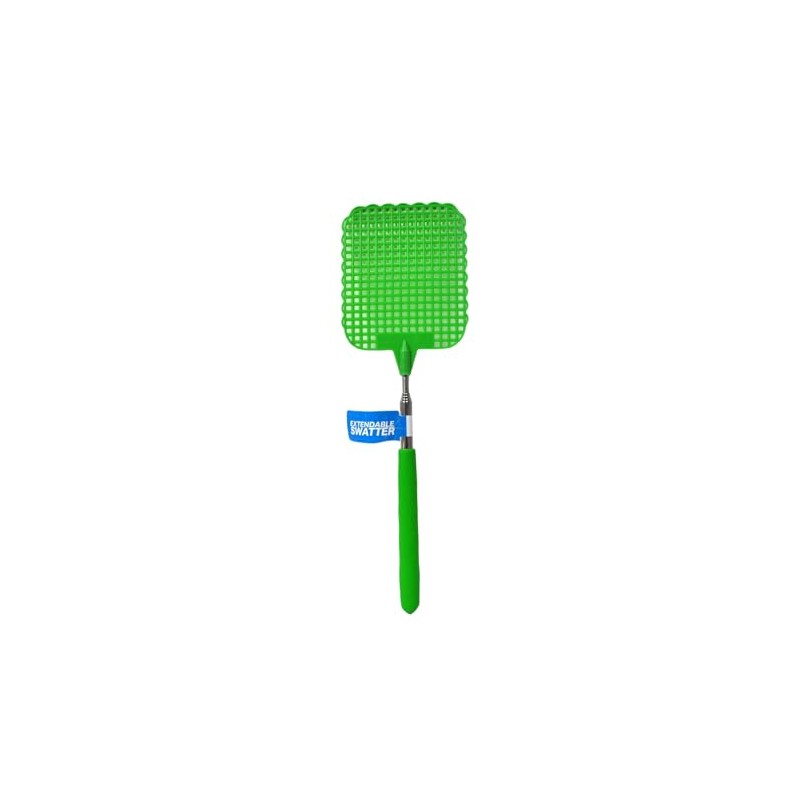Manual Extendable Fly Swatter (Green)