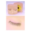 Eyelash Extension Mannequin Head, PVC Soft Rubber Reusable Design, Three