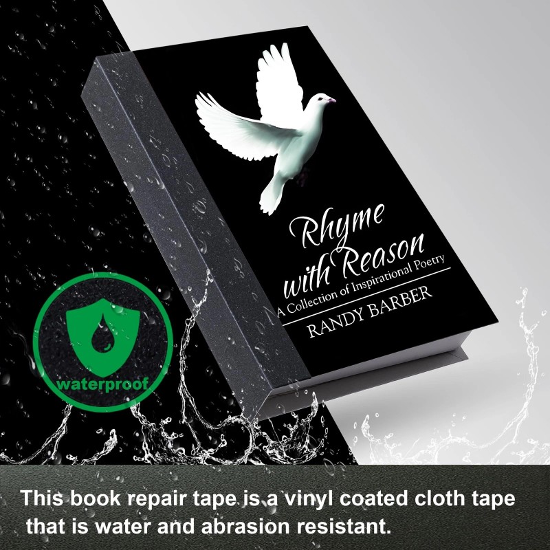 TSSART Book Repair Tape - Self Adhesive Matte Book Binding