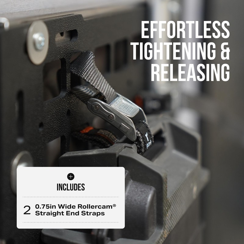 Rollercam 0.75” Tiedown Straps with Rollercam Buckle - Cam Strap