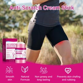 Anti-chafing stick, reduces friction and skin irritation, stick against chafing, effective protection against chafing and blisters, ideal for thighs, feet, chest and shoulders