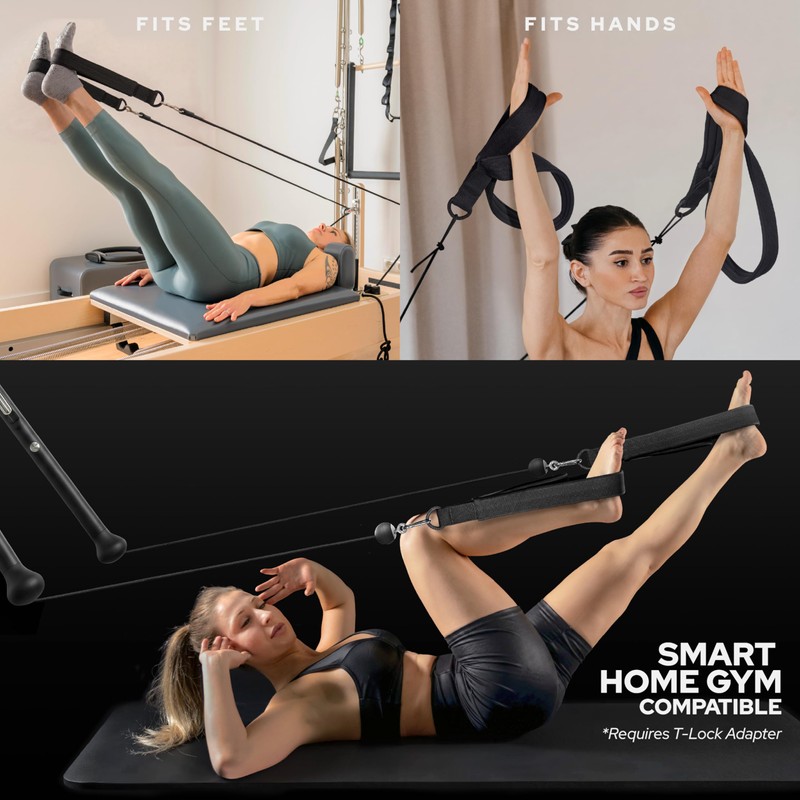 Pilates Loops Compatible with Tonal Smart Home Gym Equipment, Double
