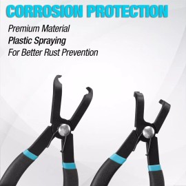 DURATECH 2-Piece Push Pin Pliers Set  Auto Clip Removal Tool Kit for Removing