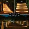 NIORSUN 6 Pack Solar Step Lights for Outside, Waterproof IP67