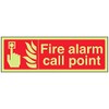VSafety 13022AX-G Fire Equipment Sign, "Fire Alarm Call Point", Plastic,