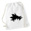 Hippowarehouse Goku silhouette Drawstring Cotton School Gym Bag 37cm x