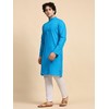 SKAVIJ Men's Pure Cotton Solid Kurta Pajama Set Mandarin Collar