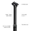SDG Components Tellis Dropper Seatpost Black, 34.7Mm, 170Mm