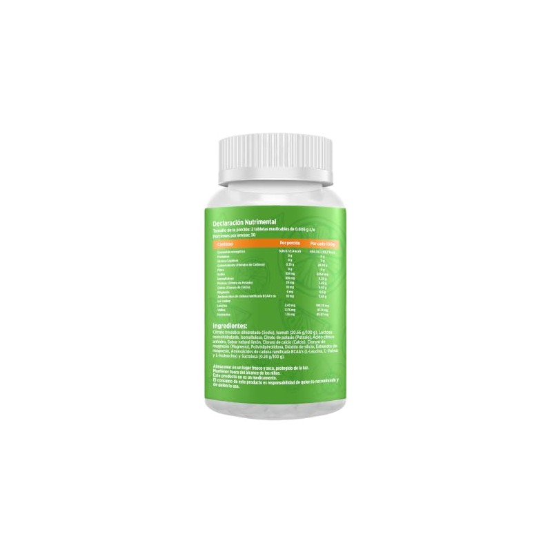 ELECTROLITOS MASTICABLES LIMA-LIMÓN (30 DOSIS)