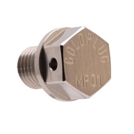 GoldPlug | Made in USA | Stainless Magnetic Drain Plug | Fits Most Honda Motorcycles | M12x1.5 | MP01 | SW03 Washer Included |