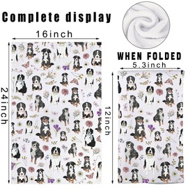 MYSOMY Bernese Mountain Dog Kitchen Towels Bernese Mountain Dog Kitchen Gifts Bernese Mountain Dog Dish Towel (white foot UK)