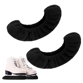 WUSJCOF 1 Pair of Elastic Blade Guards for Ice Skates, Figure Skating, Ice Hockey, Skate Guards, Blade Guard Socks, Blade Protection Accessories for Adults and Children (37 x 7 cm) (Black)