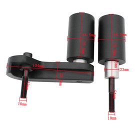 ERMWALR Motorcycle Frame Sliders Crash Falling Protection for Suzuki for GSX-R 600 750 for GSXR for GSXR600 for GSXR750 K6 K8 2006-2010 Crash Pads Motorcycle (Black)