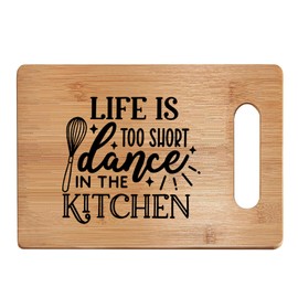 Absnfatu Funny Cutting Board, Dance in the Kitchen Cutting Board Chopping Board, Bamboo Cutting Boards for Kitchen, Funny Kitchen Decor, Funny Kitchen Gifts, Decorative Cutting Boards for Kitchen