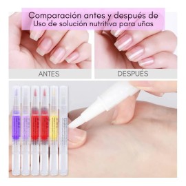 Veraly Gel para Cutículas con 4 Aceites Esenciales Pack 5 Nutre y Fortalece Uñas