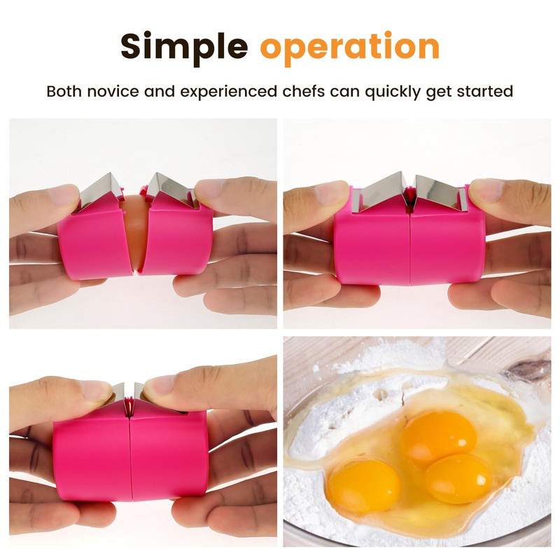 3Pcs Egg Shell Opener, Handheld Egg Opener Tool, Portable Egg