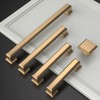 Amerdeco 10 Pack Champagne Bronze Cabinet Pulls - 5 Inch(128mm)