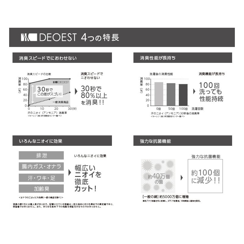 Deoest Medical IDE03 Deodorizing Coarse, Simple Cut (L, Beige), beige