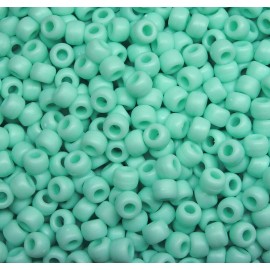 JOLLY STORE Crafts® Sea Foam Matte Jolly Store Crafts 9x6mm Pony Beads 500pc Made in the USA