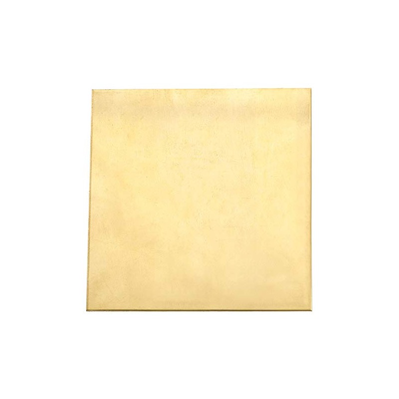 sourcing map Brass Sheet, Metal Sheets Plates 3.9" Length x
