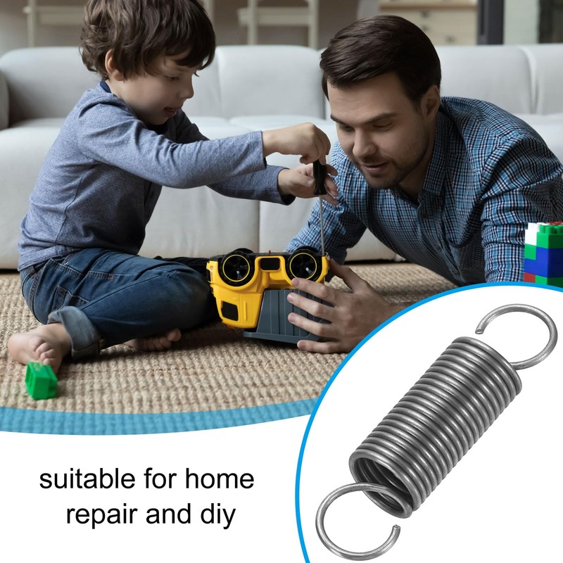 PATIKIL 延長バネ 2個 ワイヤー径 0.04" 外径 0.4" 自由長 1.6" スプリングスチール