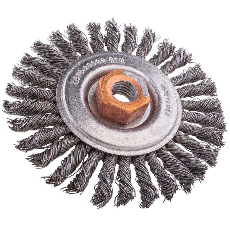 Shark Shark 14083 4-Inch Stringer Bead Twist Wire Wheel, 1/2-13NC