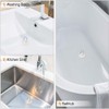 Rubber Sink Plug, Drain Stopper White Fit 48-49mm with Hanging