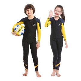 ZCCO - Traje de baño completo para niños y niñas, traje de baño UPF50+ con protección contra erupciones, traje de baño